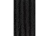 PU Stone Wall Panel Ribbed Surface Black 120x60cm