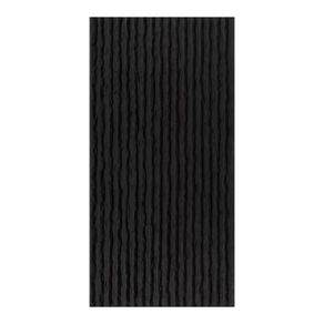 PU Stone Wall Panel Ribbed Surface Black 120x60cm