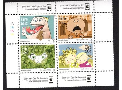 2015 Ireland Animation Ireland Commemorative Stamps Mint Never Hinged (MNH)
