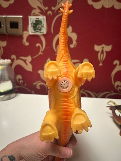 Large rubber stegosaurus with sound