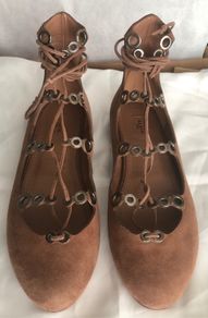 Alaia lace up flat sandals