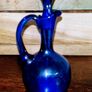 Antique cobalt blue pitcher with lid Image 2