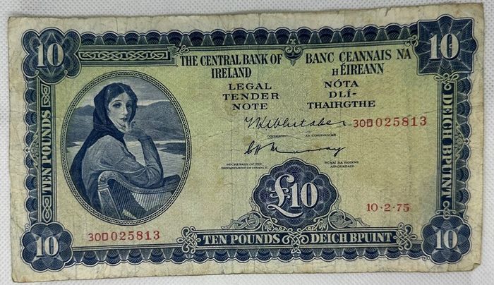 Irish Bank Note - Lady Lavery - 2 Available
