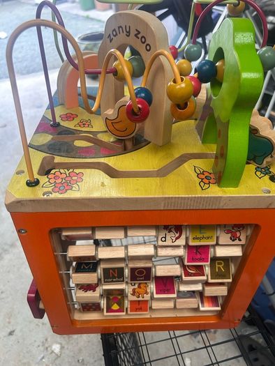 Battat Zany Zoo Wooden Activity Cube Assortment