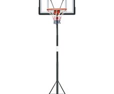 Basketball Hoop Freestanding 255-305cm Hoop Height Adjustable Stand with Backboard Wheels for Teens Adults Black