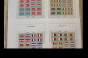 Stamp collection UN New York flag sheetlets