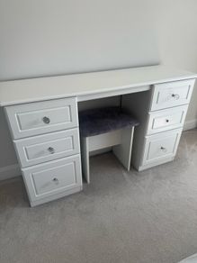 White solid dressing table