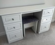 White solid dressing table