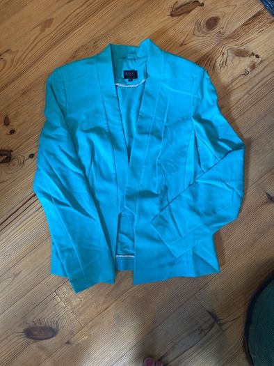 ladies blazer green teal colour