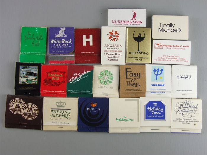 146 Collectable Souvenir Matches, Matchbooks, Match Boxes