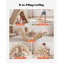 Pikler Triangle Set, 9-in-1 Toddler Climbing Toys Indoor, with Xylophone, Cushion, Triangle, Arch, and Ramp, 68 kg Load, Foldable Montessori Climbing Set for Toddlers and Kids, Rainbow Image 4