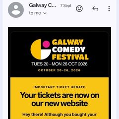 2 x tickets Dara o'brian live Galway