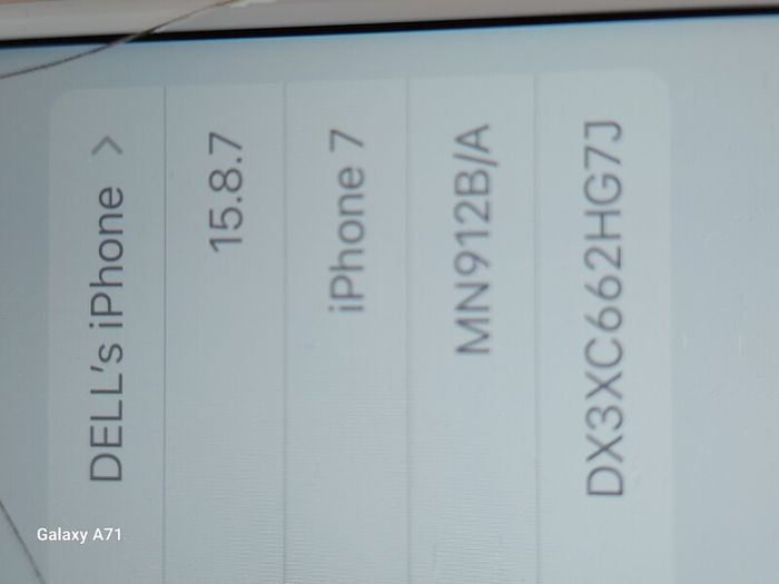 Apple Iphone 7, white, 32 GB, working perfect, some small cracks top right hand corner