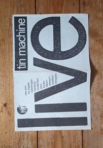 David Bowie / Tin Machine. 1989 Tour Programme.