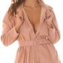 Faux Leather Shirt Dress Image 3