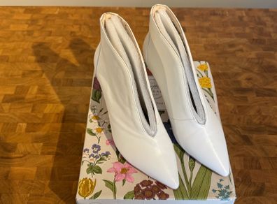 Perfect Bridal ivory leather Zara Wedding Boots