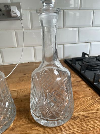 Cut glass decanters