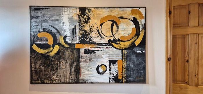 Large abstract  painting. Monica Spiewak