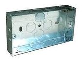 2 Gang Flush Metal Box Double Metal Box Pack of 5