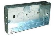 2 Gang Flush Metal Box Double Metal Box Pack of 5