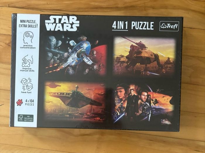 New Star Wars 4 in 1 jigsaw