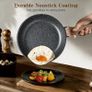 Induction Hob Pots and Pans Set 13pcs Nonstick Cooking Pans Set, Black Granite Cookware Set with Lid, Non Stick Saucepan Set, Frying Pan Set, PFOS & PFOA Free Image 4