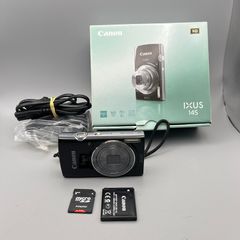 Canon IXUS 145 16MP Digital Camera Black - Boxed - Full Kit - Nr Mint