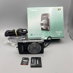 Canon IXUS 145 16MP Digital Camera Black - Boxed - Full Kit - Nr Mint