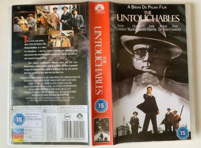 The Untouchables (Brian De Palma Film) [1987] Kevin Costner, Charles Martin Smith, Andy Garcia, Robert De Niro & Sean Connery (PAL VHS Cassette Movie) Academy Award