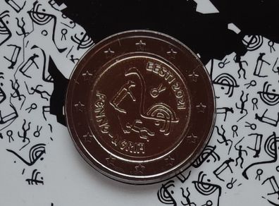 Estonia 2 Euro Base Metals Brilliant Uncirculated Coin 2021 - The Finno-Ugric Peoples - 2 Euro Commemorative Coin