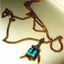 Vintage 9ct Tibetan Prayer Wheel Pendant & 22" Chain Image 10