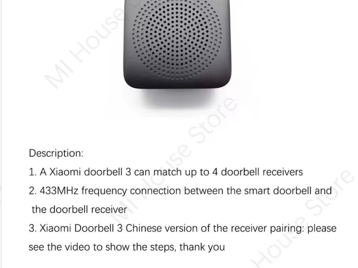 Xiaomi Bluetooth wireless mini doorbell receiver