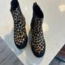 Carl Scarpa leather leopard print chelsea boots Image 6