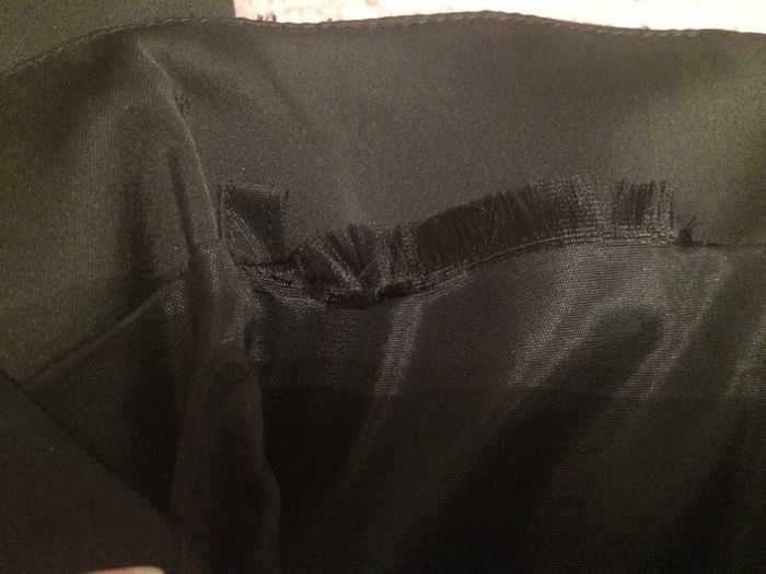 Coast black satin boned dress