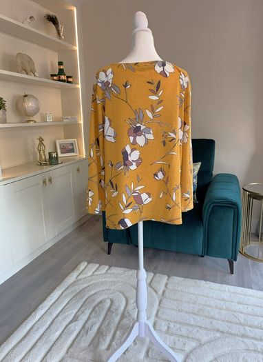 Ladies Mustard Long Sleeved Top from Dunnes Stores UK 12-14 / EU 40-42