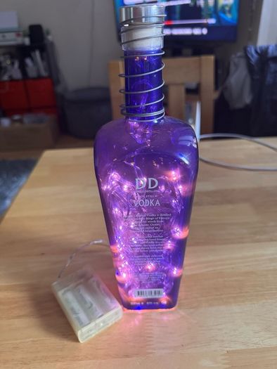 Dingle Vodka Bottle Lamp