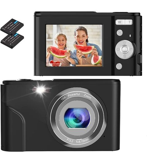 Digital Camera,Jckduhan Vlogging Camera with 32G Memory Card FHD 1080P 16X Digital Zoom