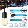 Festoon Lights Outdoor String Lights 48FT with 15+3 Plastic Bulbs IP65 Festoon Lights Mains Powered Patio Lights (FREE POSTAGE) Image 3