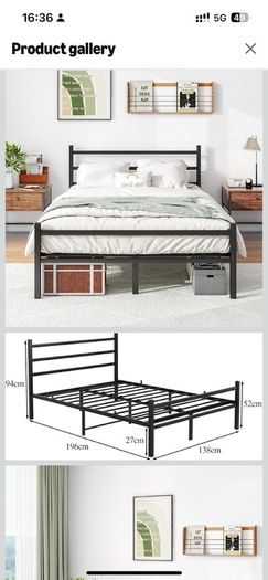 Double Bed Frame (No Mattress)