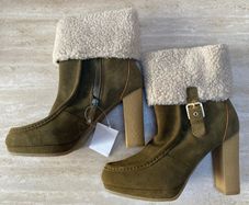 Rockport Suede Platform Ankle Boots Size Uk6 New