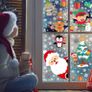 Christmas Window Clings Stickers 8 Sheets Xmas Snowflake Animal Window Decals Display Room Decoration (FREE POSTAGE) Image 7