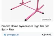 Gymnastics bars pink