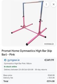 Gymnastics bars pink