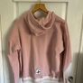 Gym + Coffee pale rose sweatshirt with hood Image 4