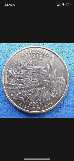 quarter dollar 2008 p arizona 1912
