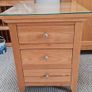 solid oak bedside locker, one only Image 7