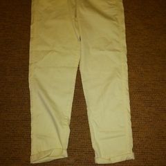 BNWT M&S Yellow/ Mimosa Roll up trousers Size 8