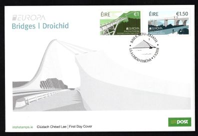 2018 Ireland Europa Bridges Commemorative Stamps An Post First Day Cover (FDC)