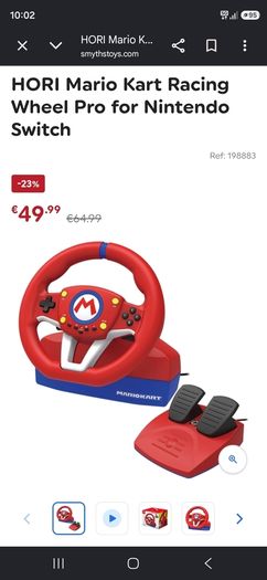Mario Kart steering wheel