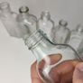 193 - Set of 7 Vintage Clear Glass Collectible Decorative Bottles Image 4